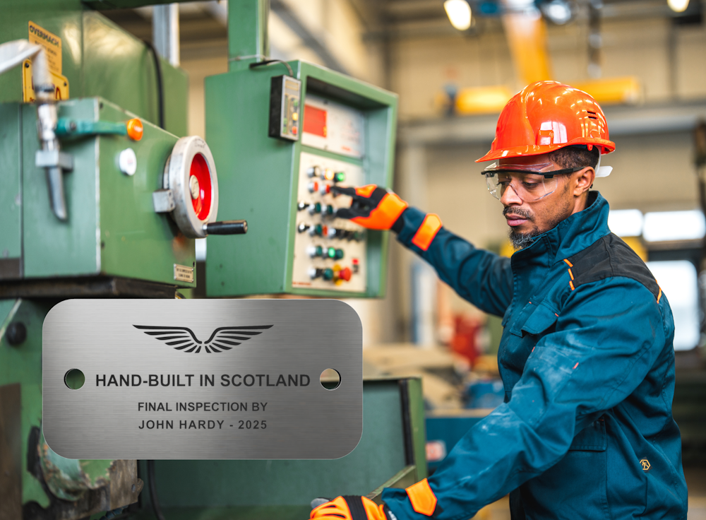 Batch production of industrial metal tags